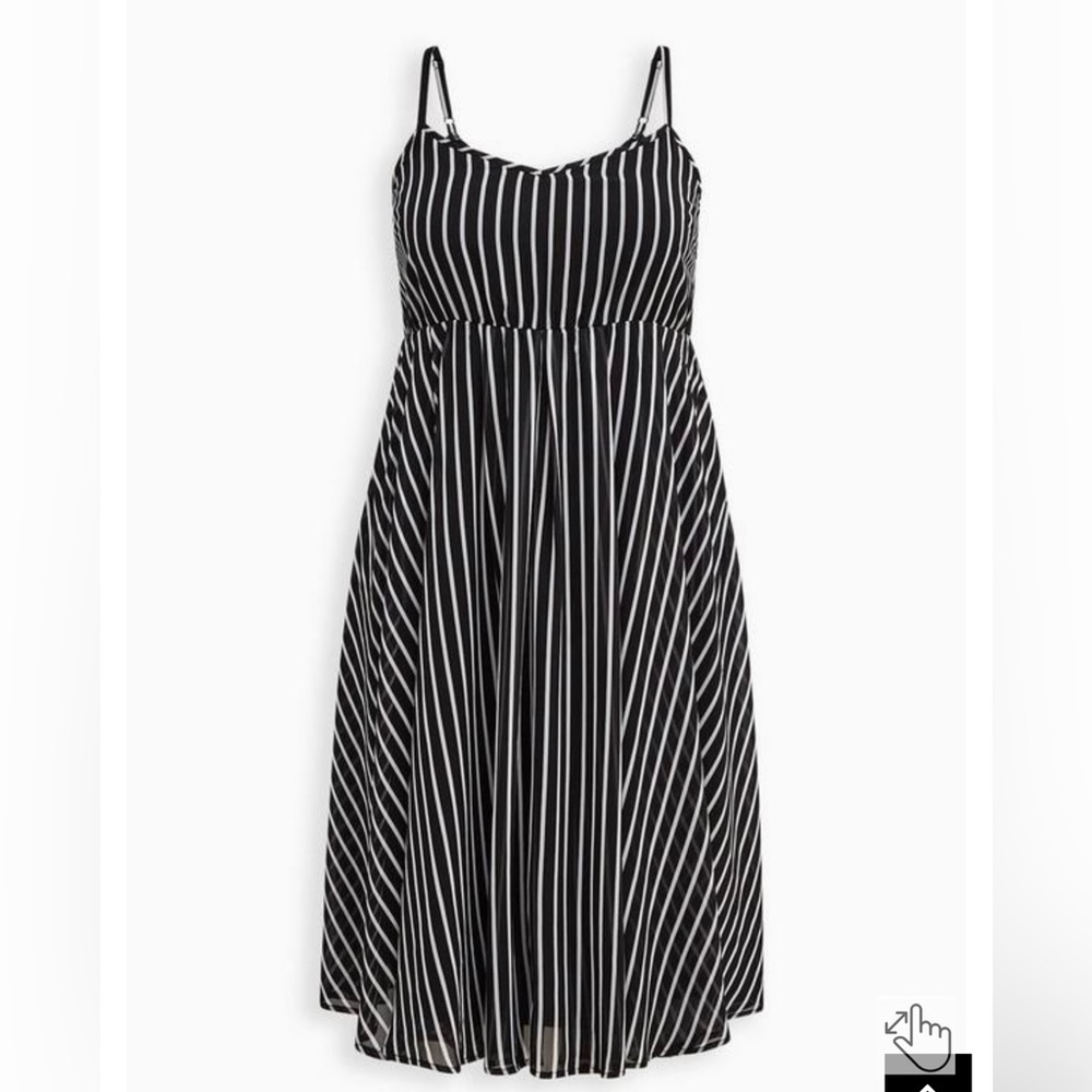 NWT Striped Chiffon Dress